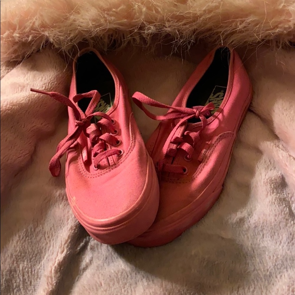 Hot pink ankle vans